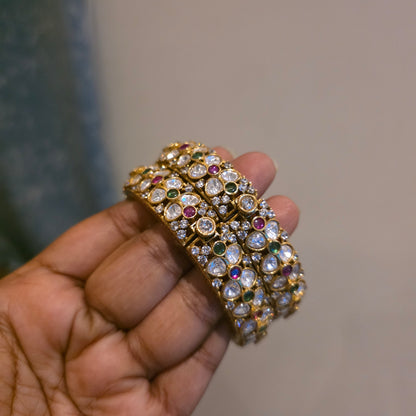 Menaka- moissanite bangles(pair)