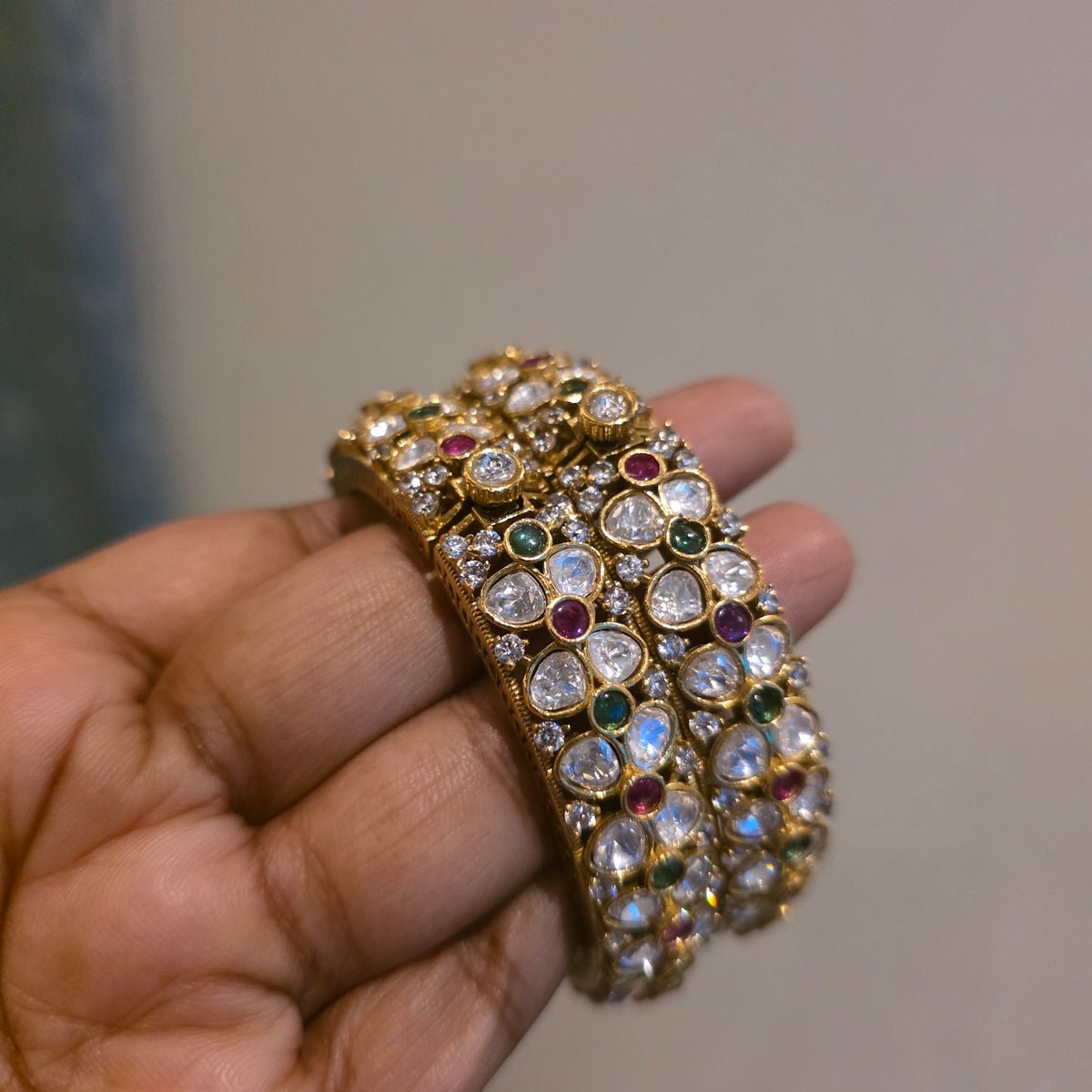 Menaka- moissanite bangles(pair)