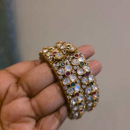 Menaka- moissanite bangles(pair)