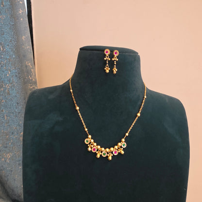 Ambica- black beads mala