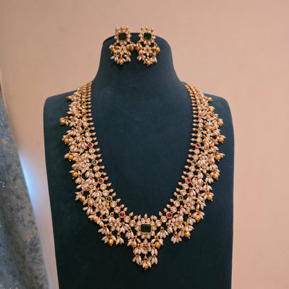 Meghana- guttapusalu set with multi color stones