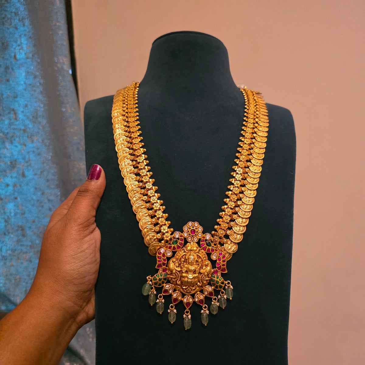 Kaluva- jadau lakshmi kasu mala