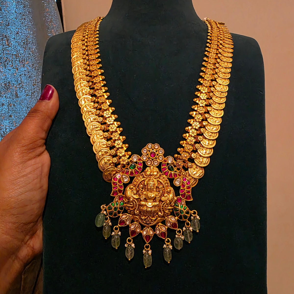 Kaluva- jadau lakshmi kasu mala