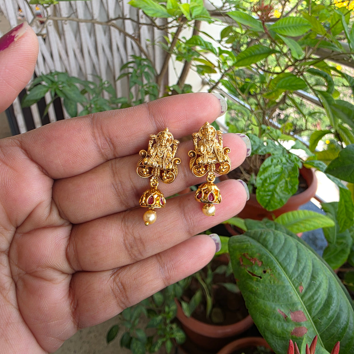 Padmapriya- kemstone antique neckset