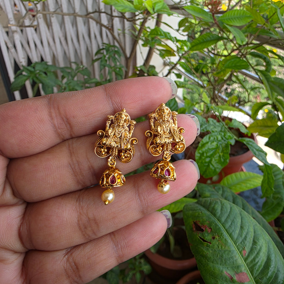 Padmapriya- kemstone antique neckset
