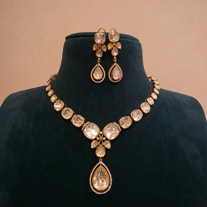 Mandahasam- two layers of polki neckset