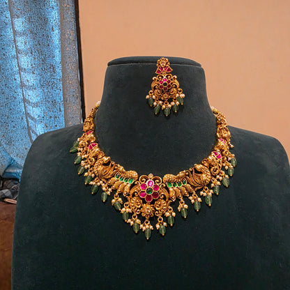 Damini- antique jadau neckset