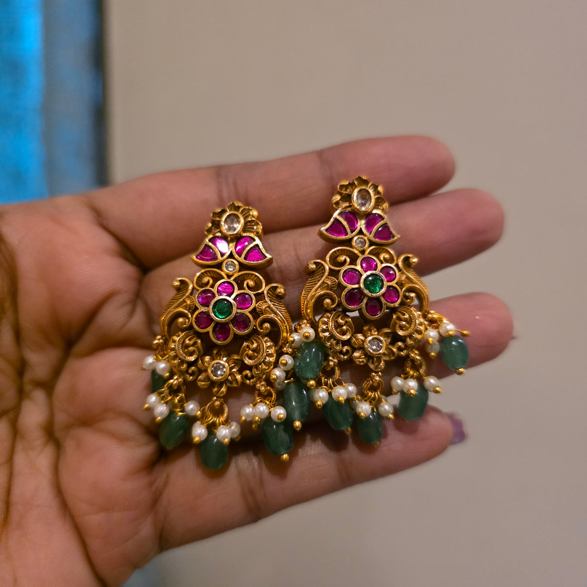 Damini- antique jadau neckset