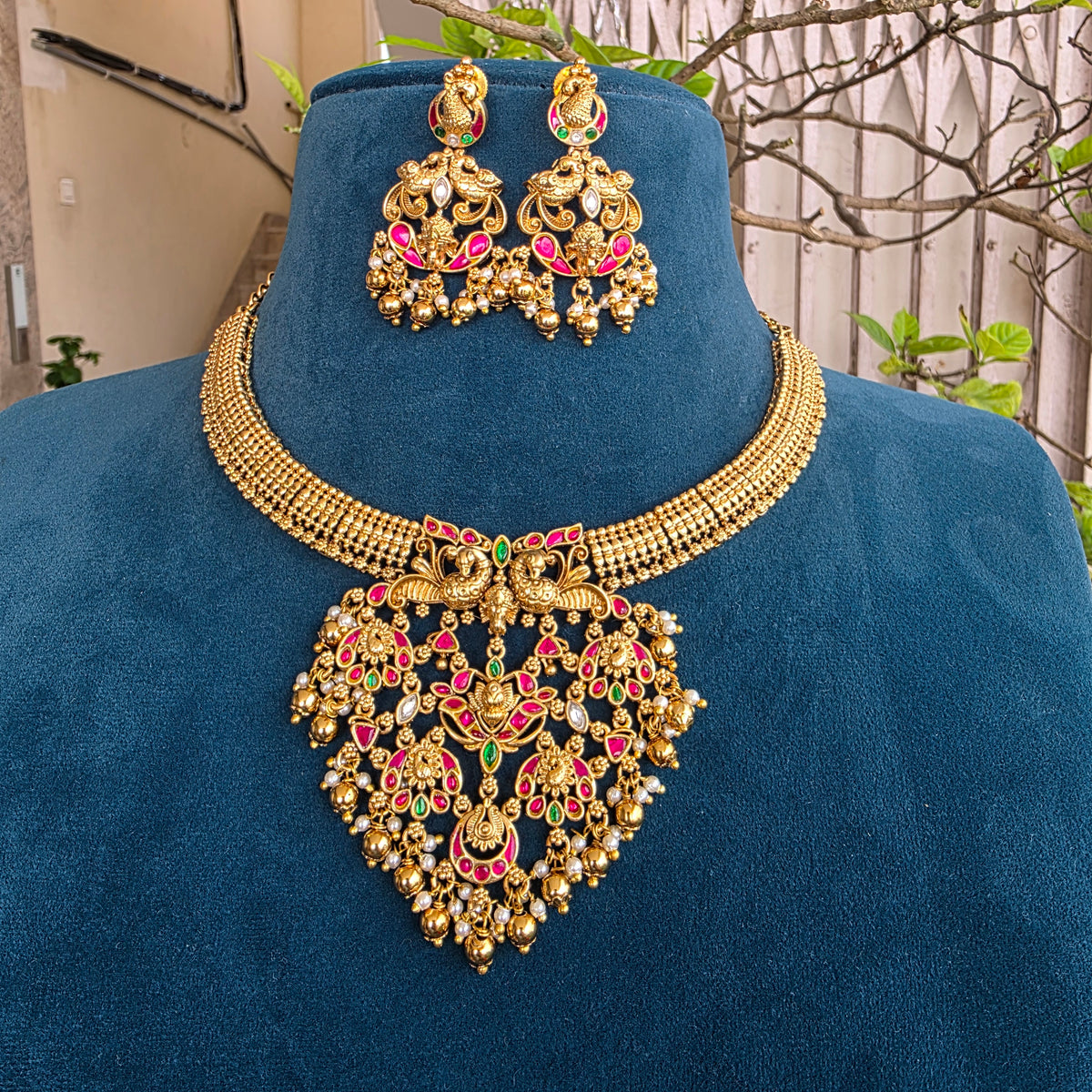 Bhuvana- jadau neckset[PRE ORDER]