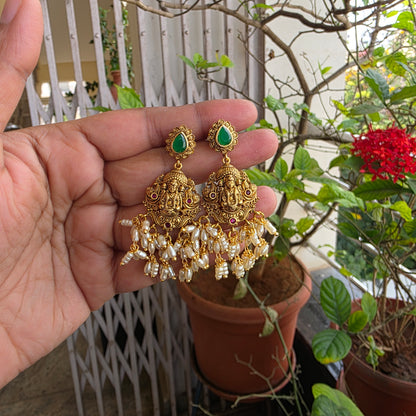 Hassini- antique gold jewellery with rice pearls