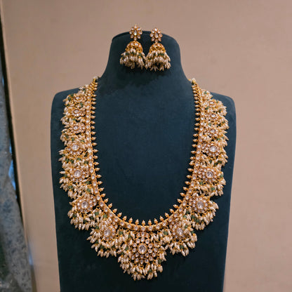 Manasvi- moissanite kundan guttapusalu haram