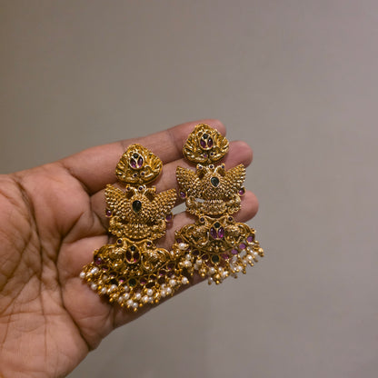 Divyata- antique gold replica heavy bridal haram