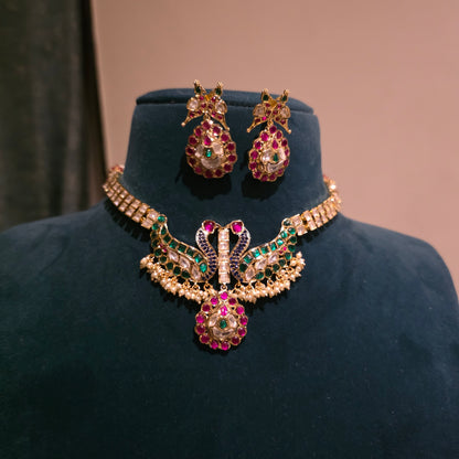 Mayuri- moissanite neckset
