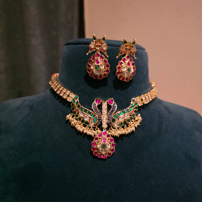 Mayuri- moissanite neckset
