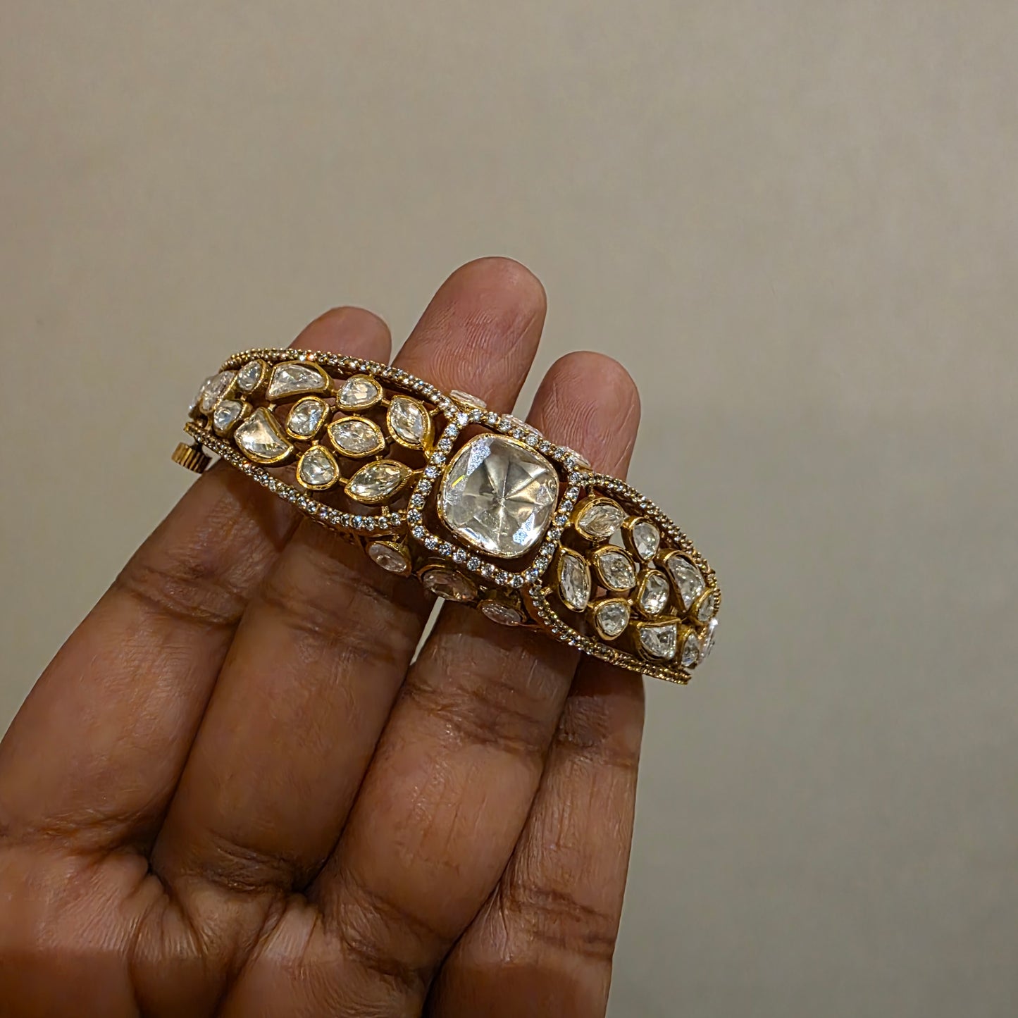 Ratnarekha- polki kundan openable bracelet