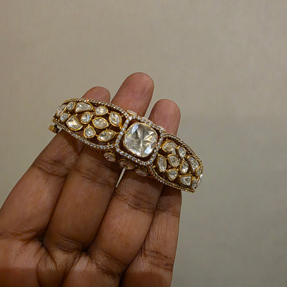 Ratnarekha- polki kundan openable bracelet